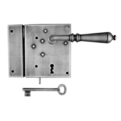 Kovaný zámek na dveře/vrata/bránu model 5800 s klikou