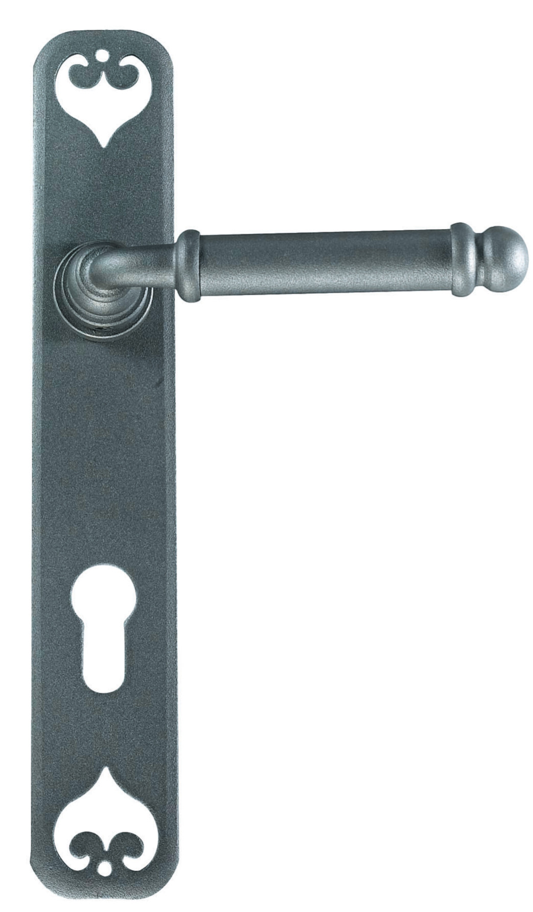 GALBUSERA Kovaná klika na dveře model 2104 - železo, antická černá